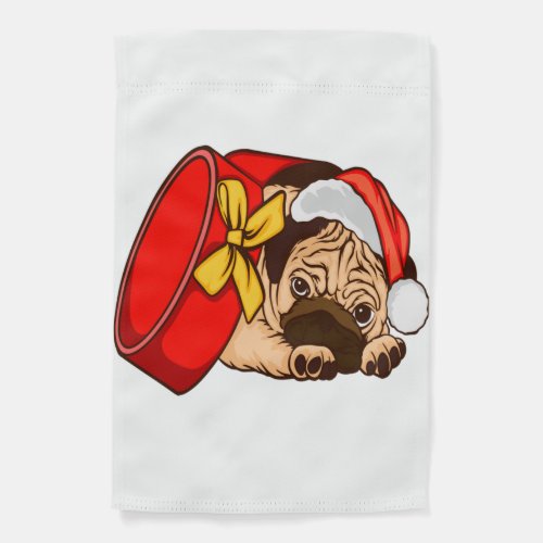 Christmas Funny Dog Vintage Xmas Puppy Merry Chris Garden Flag