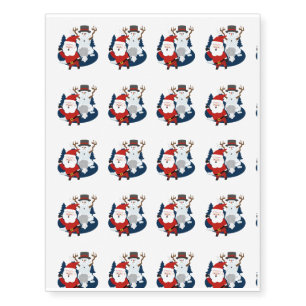 Christmas Funny Farting Temporary Tattoos