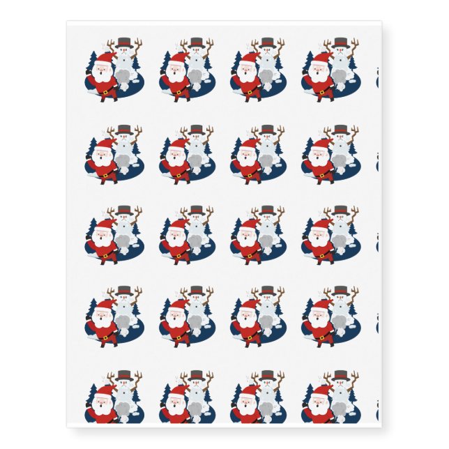 Christmas Funny Farting Temporary Tattoos (Front)
