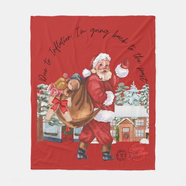 Christmas funny gifts T-Shirt Fleece Blanket (Front)