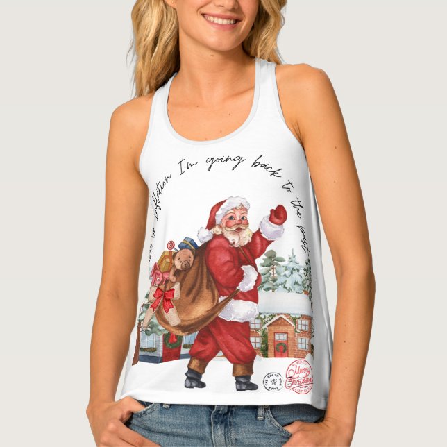 Christmas funny gifts  tank top (Front)