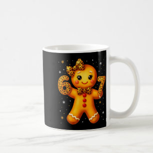 Christmas Funny Gingerbread Six Seven 67 Leopard B Coffee Mug