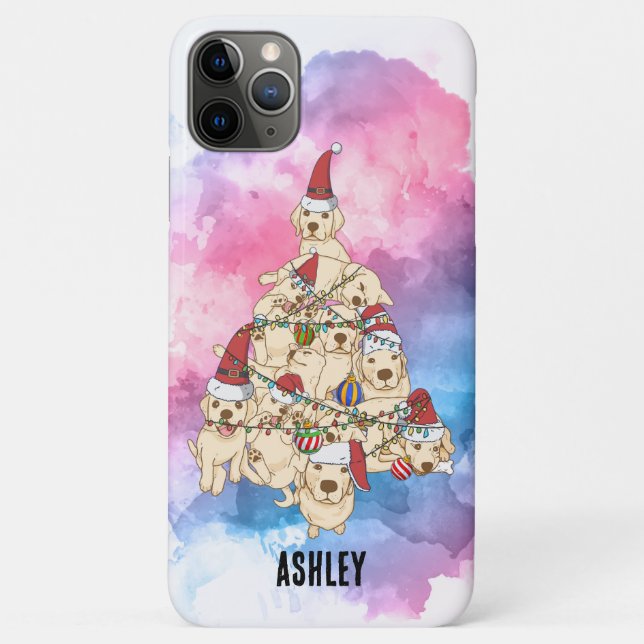 Christmas Funny Labrador Retriever Puppy Christmas Case-Mate iPhone Case (Back)