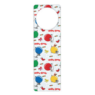 Christmas funny mouse with balls door hanger