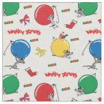 Christmas funny mouse with balls fabric