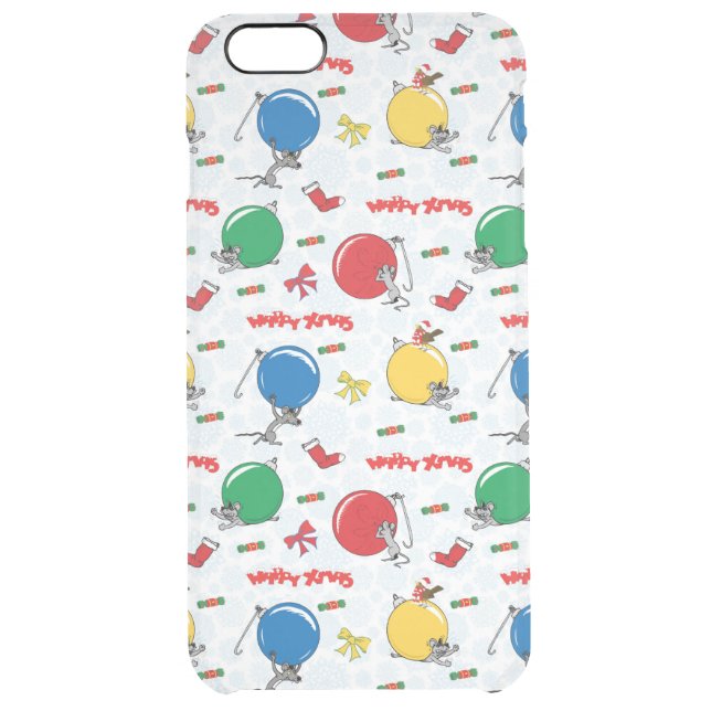 Christmas funny mouse with balls uncommon iPhone case (Back)