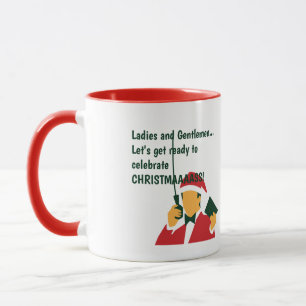 Christmas funny pun quote announce mug