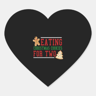 Christmas Funny Sayings Cookies Quotes Heart Sticker