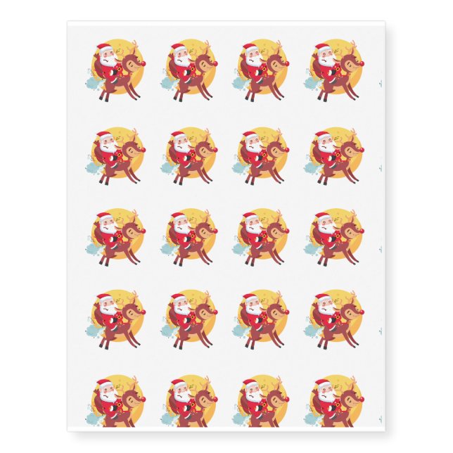Christmas Funny Temporary Tattoos (Front)