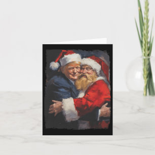 Christmas Funny Trump Santa Claus Retro Vintage Xm Card