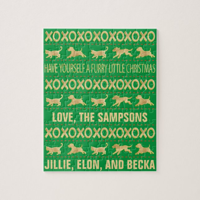 Christmas Furry Friends Jigsaw Puzzle (Vertical)