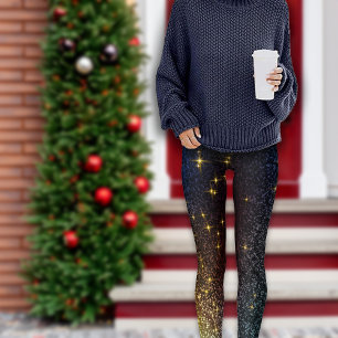 Christmas Galaxy Glitter Dazzling Leggings