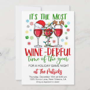Christmas Game Night Party Invitation