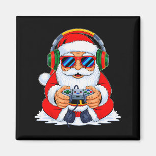 Christmas Gamer Boys Video Game Funny Santa Xmas S Magnet