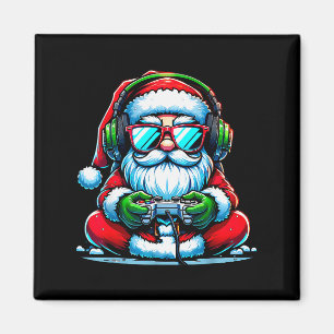 Christmas Gamer Boys Video Game Santa Xmas Magnet