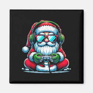 Christmas Gamer Boys Video Game Santa Xmas Magnet