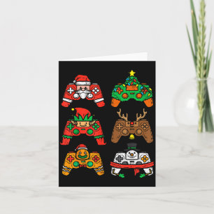 Christmas Gamer Controller Xmas Gaming Men Boys Ki Card