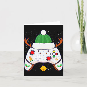 Christmas Gamer Video Game Controller Gamepad Card