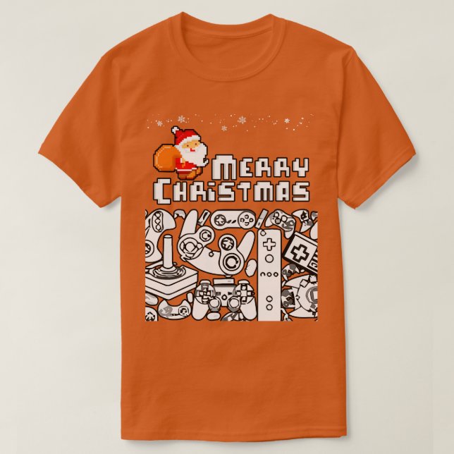 Christmas Gamers T-Shirt (Design Front)
