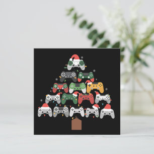 Christmas Gaming Tree Gamers Gamer Xmas Gifts Holiday Card