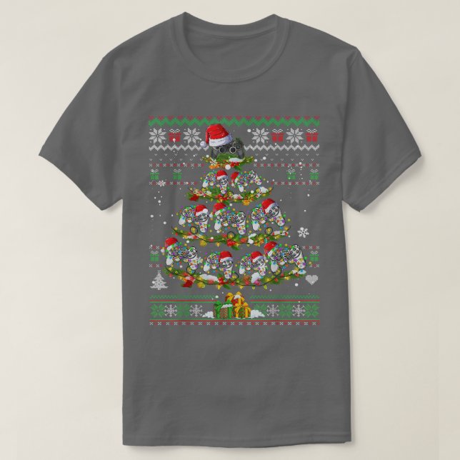 Christmas Gaming Tree Ugly Sweater Video Game Love (Design Front)