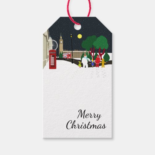 Christmas Gang in London Gift Tags