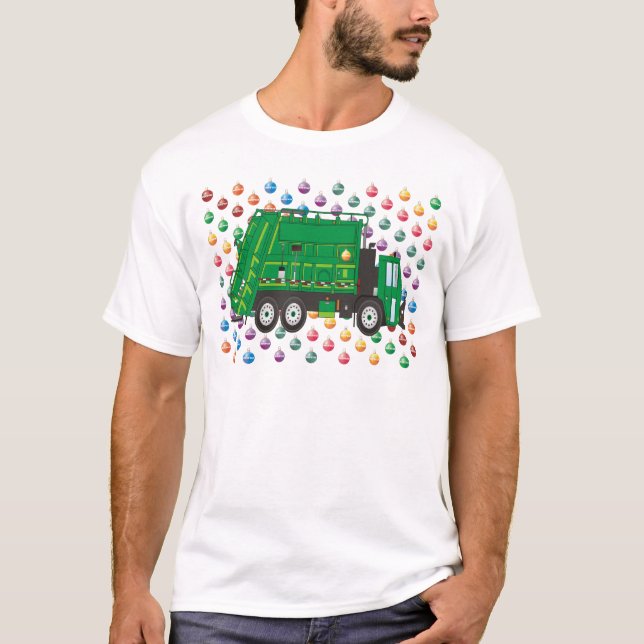 Christmas Garbage Truck December T-Shirt (Front)