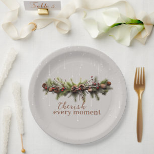 Christmas Garland and Shooting Stars Cherish the Paper Plates