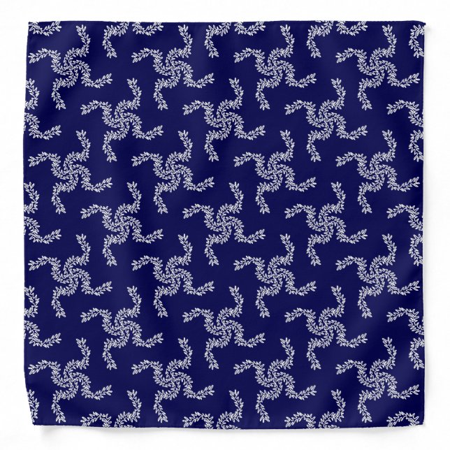 Christmas Garland Blue, Christmas Decoration, Xmas Bandana (Front)
