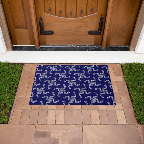 Christmas Garland Blue Christmas Decoration Xmas Doormat