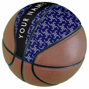 Christmas Garland, Blue, Your name, Personalize Basketball