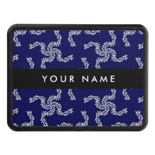 Christmas Garland, Blue, Your name, Personalize Hitch Cover
