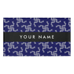Christmas Garland, Blue, Your name, Personalize Name Tag