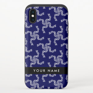 Christmas Garland, Blue, Your name, Personalize iPhone XS Slider Case