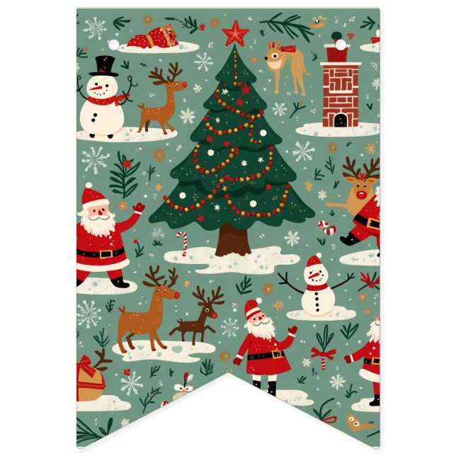 Christmas Garland Bunting Flags (Sixteenth Flag)