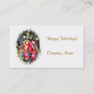 CHRISTMAS GARLAND BUSINESS CARD