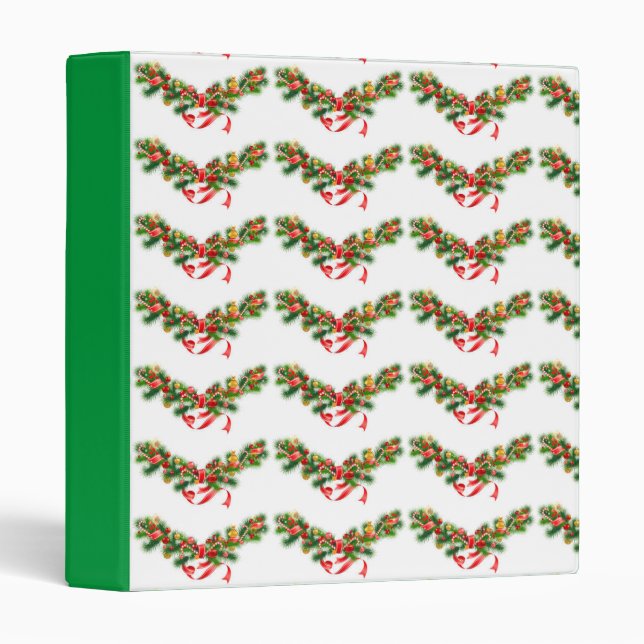 ***CHRISTMAS GARLAND GALORE CHRISTMAS MEMORIES*** 3 RING BINDER (Front/Spine)
