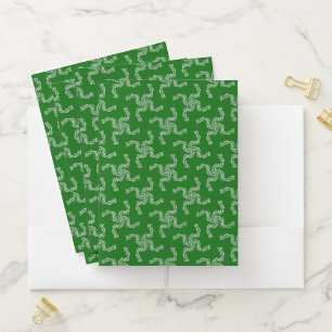 Christmas Garland Green, Christmas Decoration Pocket Folder