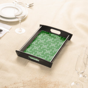 Christmas Garland Green, Christmas Decoration Serving Tray