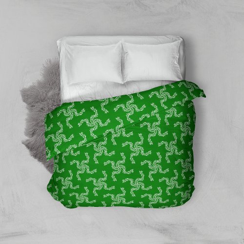 Christmas Garland Green Christmas Decoration Xma Duvet Cover