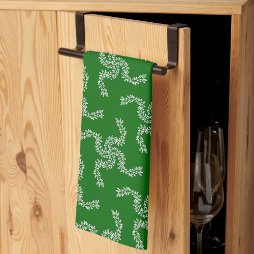 Christmas Garland Green Christmas Decoration Xma Kitchen Towel