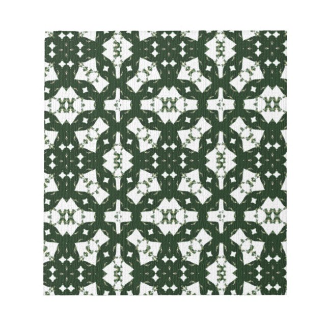 Christmas Garland Green Notepad (Front)