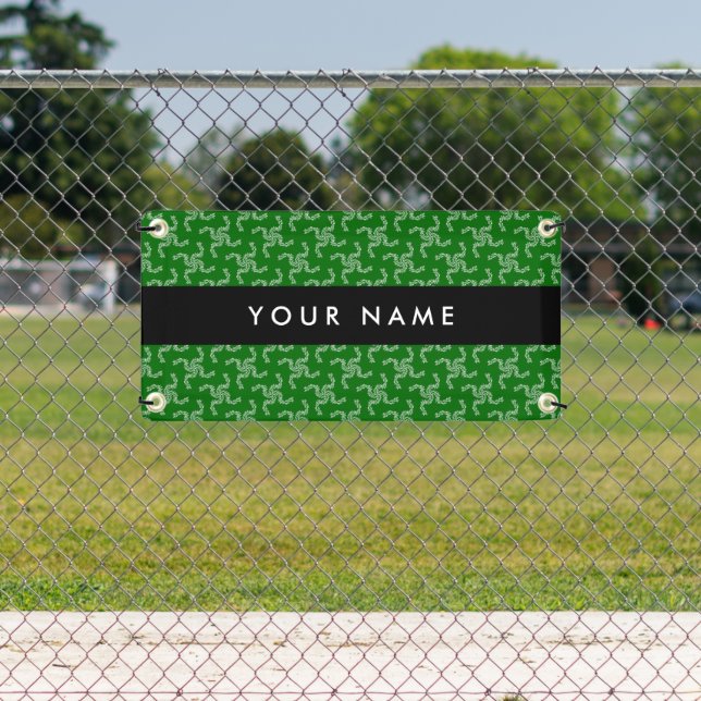 Christmas Garland, Green, Your name, Personalize Banner (Insitu)