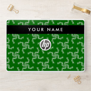 Christmas Garland, Green, Your name, Personalize HP Laptop Skin