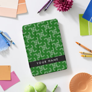 Christmas Garland, Green, Your name, Personalize iPad Pro Cover