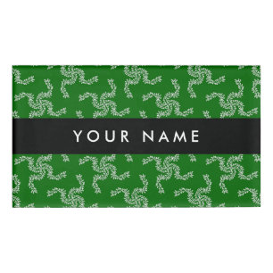 Christmas Garland, Green, Your name, Personalize Name Tag