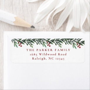 Christmas Return Address Labels | Zazzle