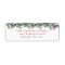 Christmas Garland Greenery Holiday Return Address