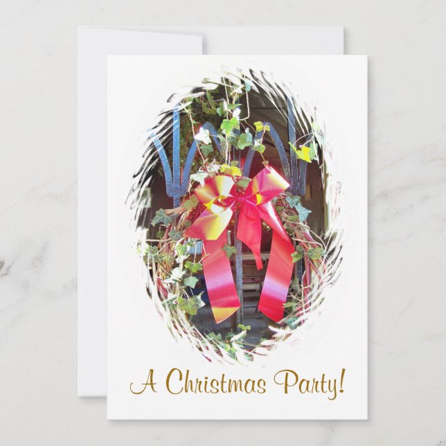 CHRISTMAS GARLAND HOLIDAY CARD (Front)