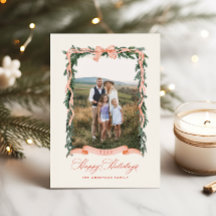 Christmas Garland Holiday Photo Card